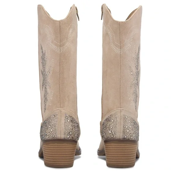 NWT Sand Jeweled Kids Western Boot Big Kid, size 4 - Picture 6 of 6